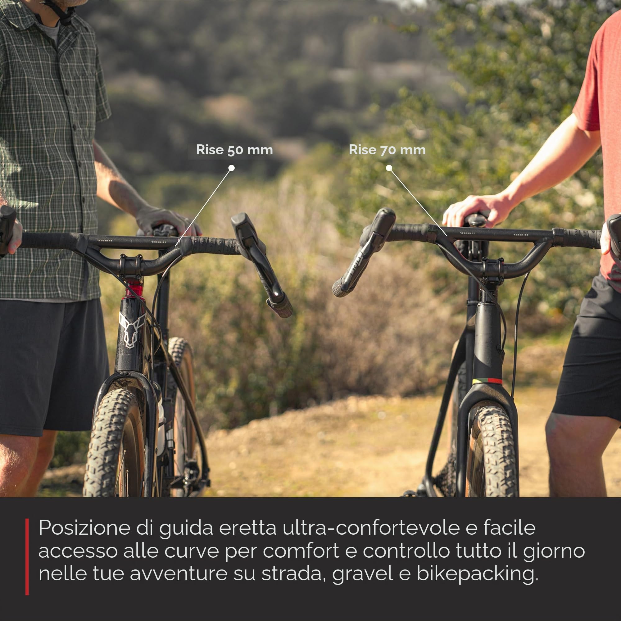 REDSHIFT Top Shelf Handlebar - 44cm Width, 70mm Rise