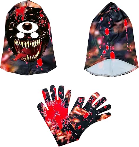 Vista 5 de Doors Costume for Kids Monster Horror Game Cosplay Boys Scary Halloween Jumpsuit Bodysuit Party Outfit