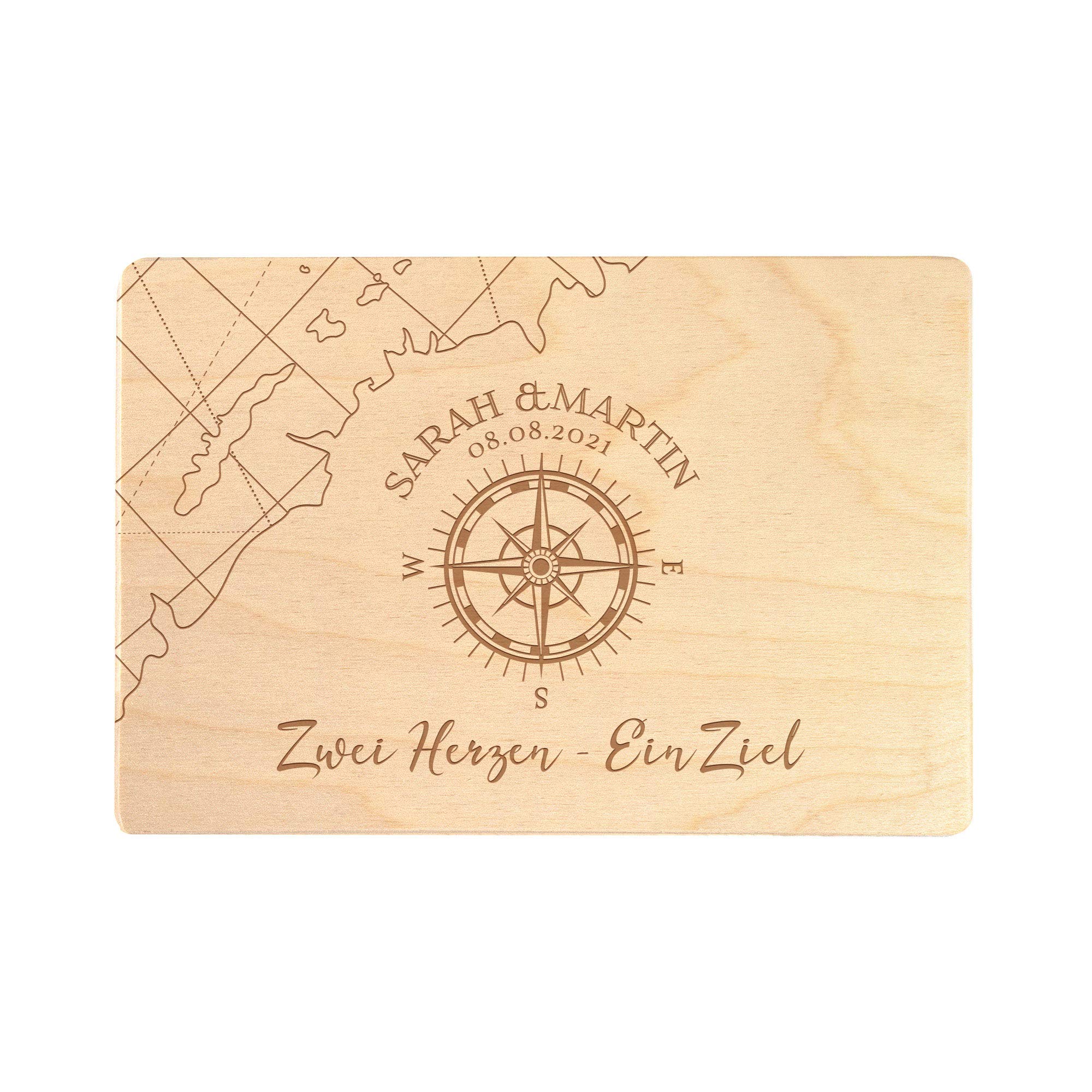 Erinnerungsbox zur Hochzeit, Holzkiste mit Deckel, Hochzeitsgeschenke für Brautpaar, Erinnerungskiste mit Gravur, Personalisiert mit Namen und Datum, Kleine Geschenkbox, Holz Aufbewahrungsbox, Fotobox