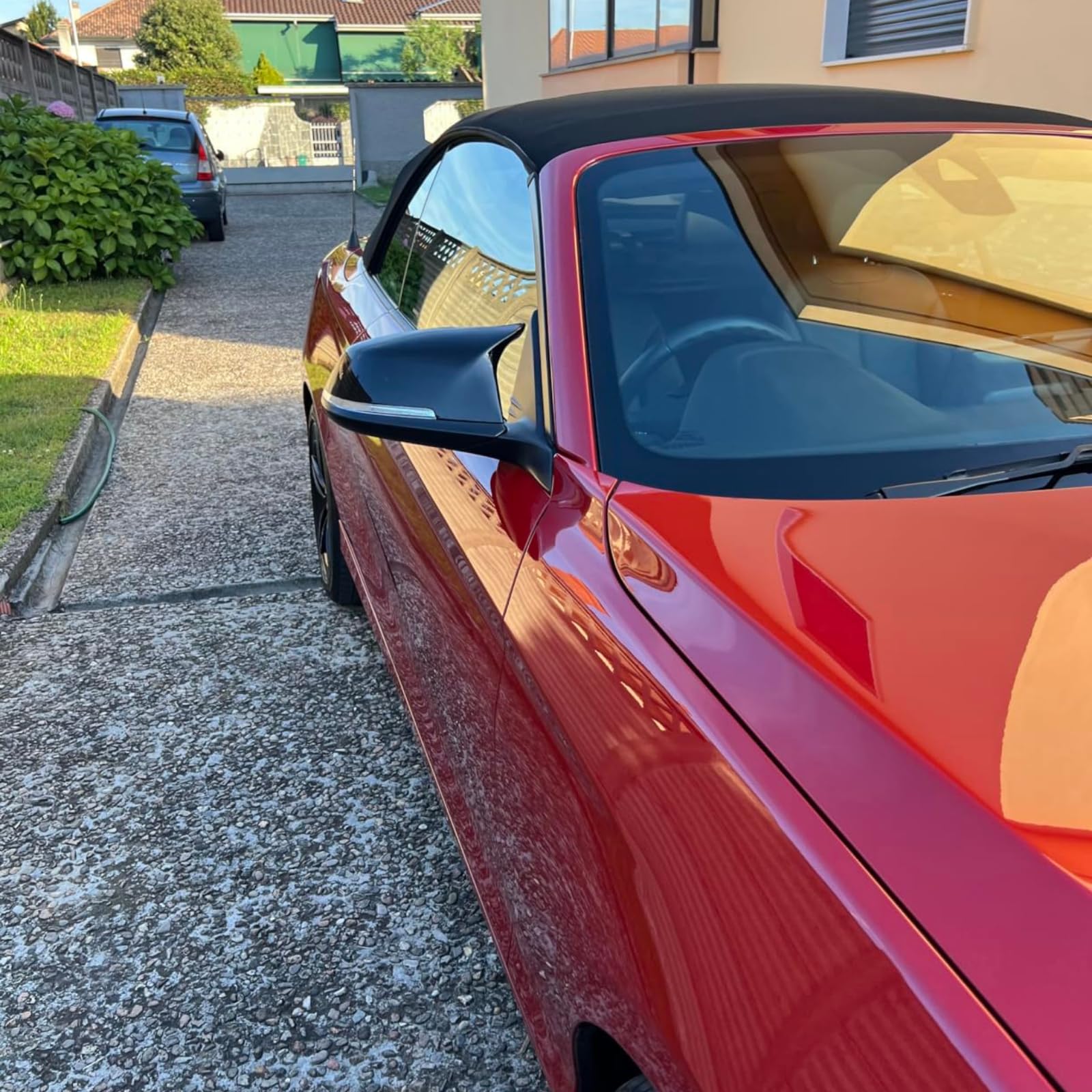 Spiegelkappen Außenspiegel für BMW 1 2 3 4er F20 F21 F22 F23 F87 F30 F31 F34 F32 F33 F36 X1 (E84) Tuning Zubehör Aussen Accessoires - Optik Schwarz Glänzend