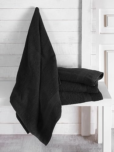 Miniatura 2 de Juego de 4 toallas de baño turcas de algodón de secado rápido, suaves y de alta absorción, 27 x 54 pulgadas, toallas de baño 100% algodón para uso