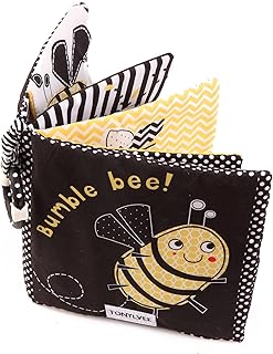 MALOMME Quiet Book, Soft Books for Babies First Book Crinkle Cloth Baby Books for Infants Babies Kids Toddler Fabric Baby's First Soft Activity Books Early Educational Baby Toys Baby Gift