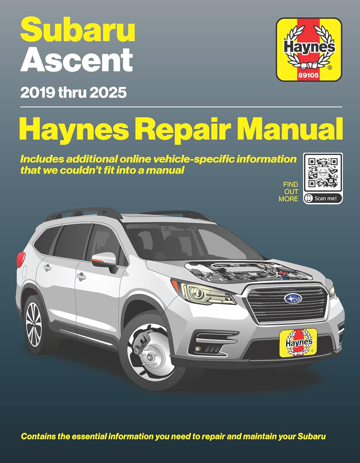 Haynes Compatible for Subaru Ascent (2019–2025) Repair Manual: Covers 2.4L FA24F Turbo Gas Engine – Maintenance, Repair & Wiring Diagrams