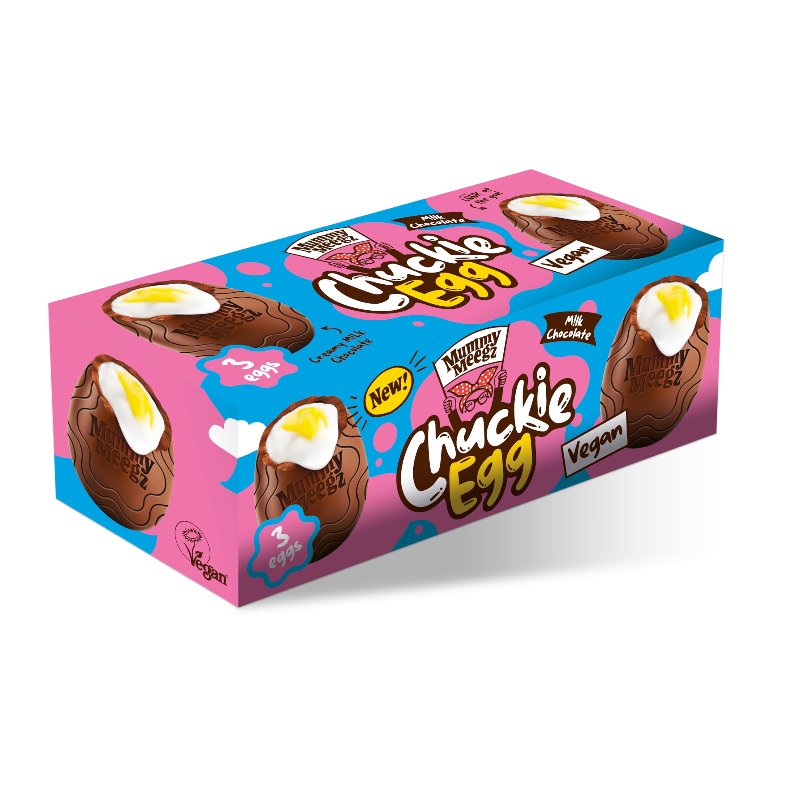 Mummy Meegz - Vegan - Chuckie Egg Multipack (3x38g) 114g x 1