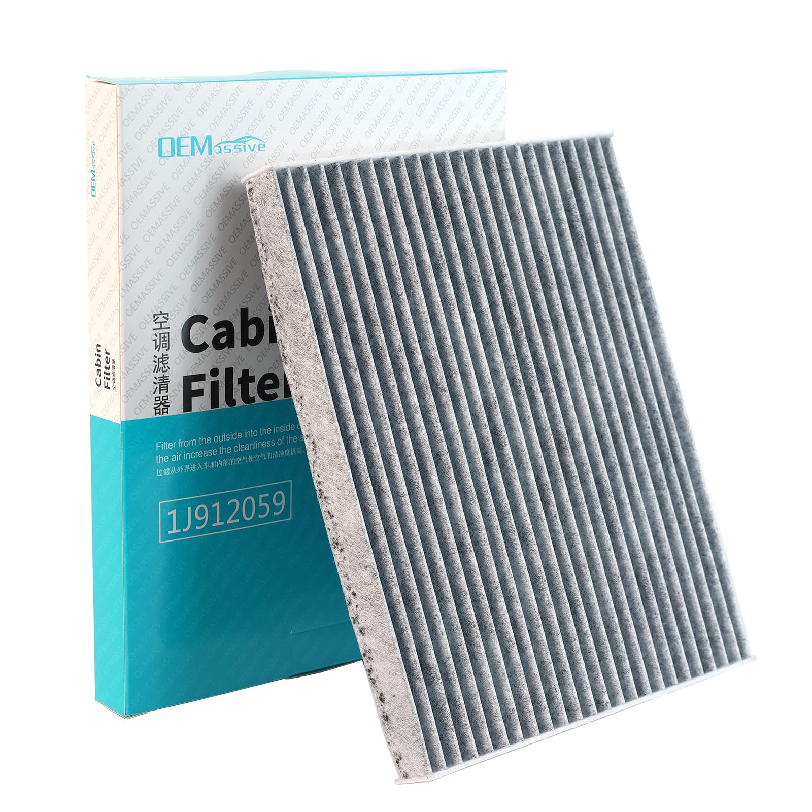 Cabin Air Filter for Kia Ceed Xceed, Activated Carbon Pollen Filter 97133-2H001 97133-2H000 M5097 Replacement for Hyundai i30 i20 Bayon