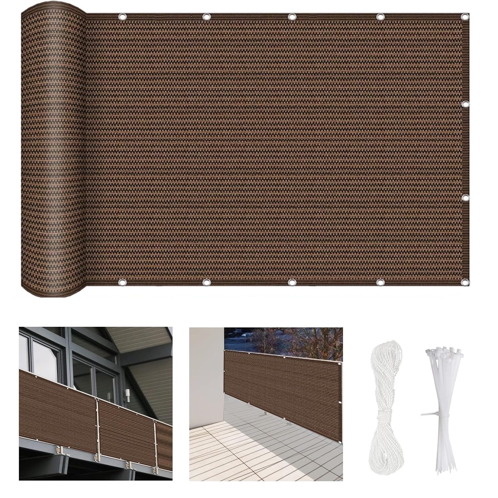 Brise vue balcon résistant aux intempéries protection UV 10m