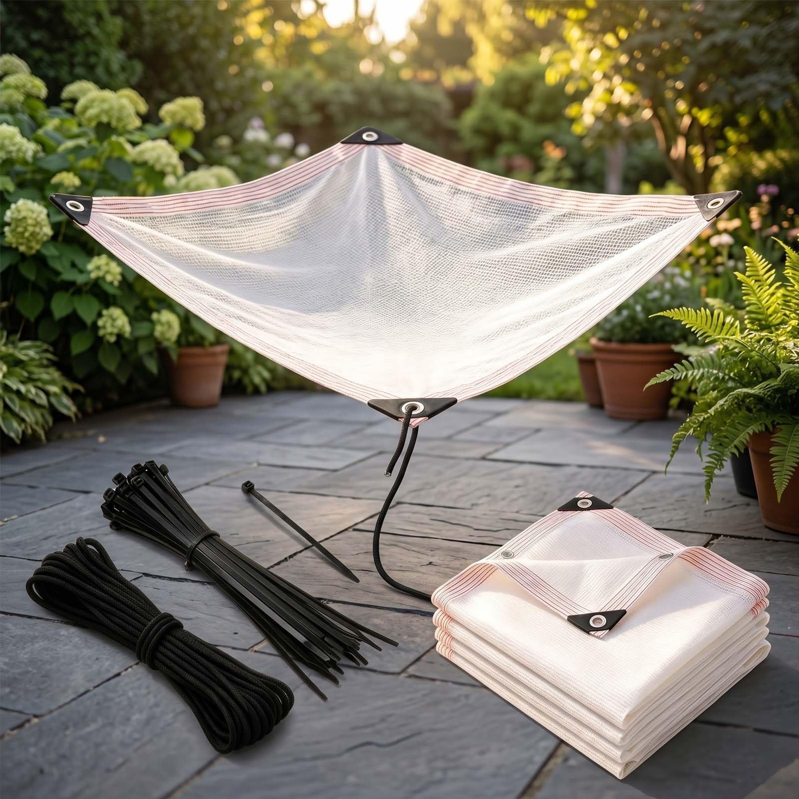 Voile ombrage extérieur anti UV store terrasse respirant taux 70%