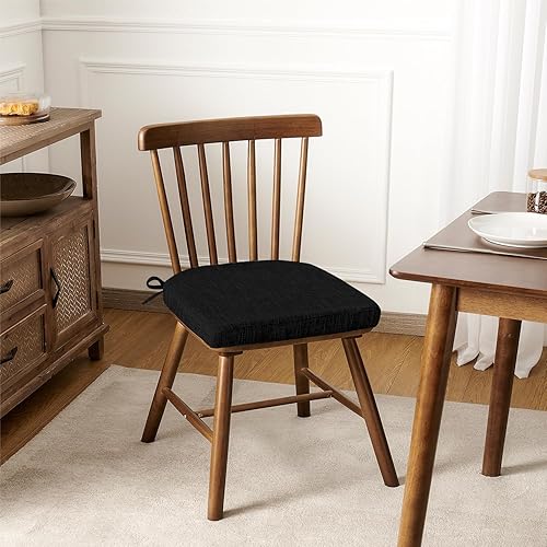 Miniatura 7 de downluxe Cojines para sillas de interior para sillas de comedor, almohadillas de espuma viscoelástica texturizadas suaves y cómodas para sillas de