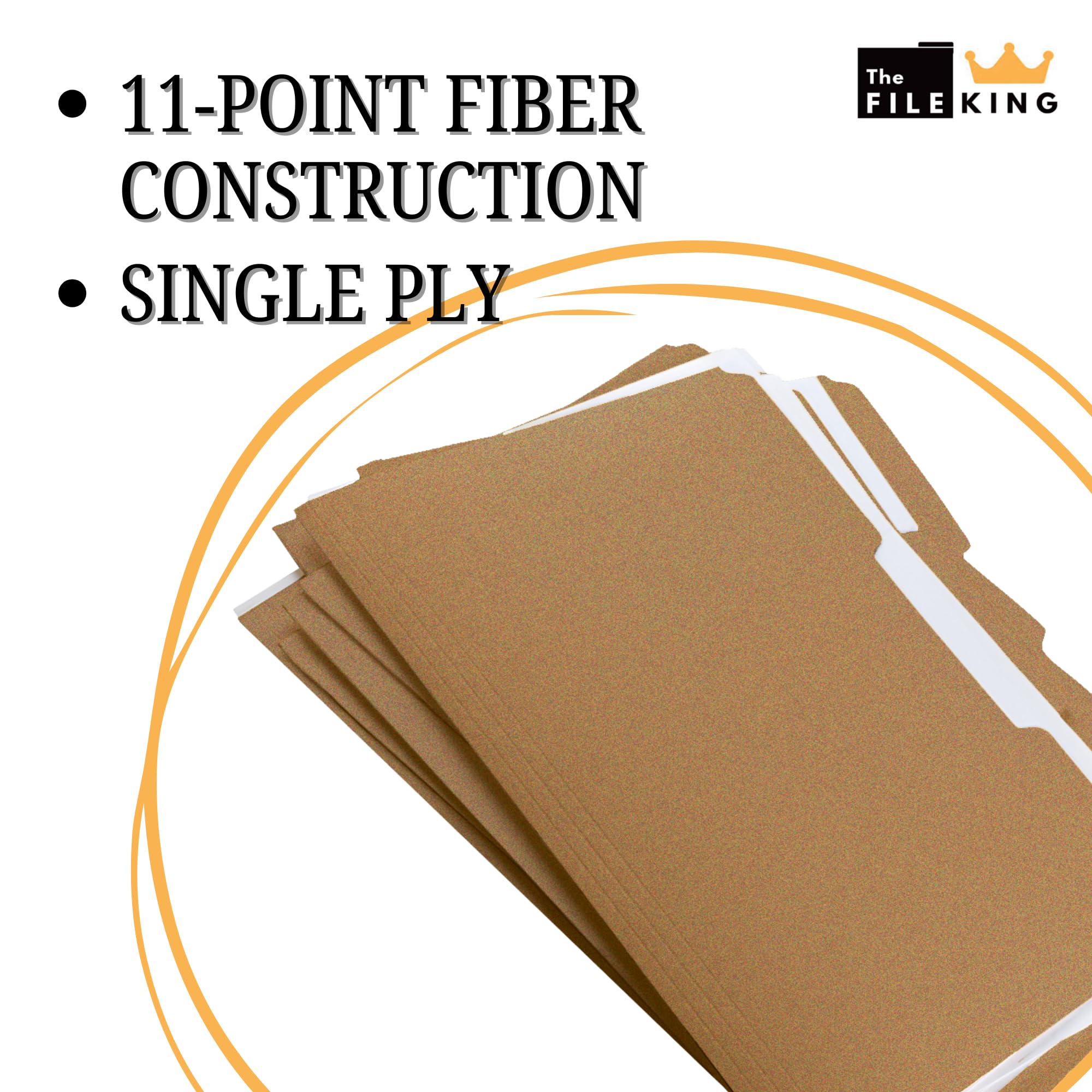 Fiber File Folder Snapklik.com : 1/3-Cut Top Tab Kraft File Folders - Letter Size Box Of ...