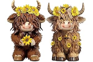 Highland Cow Gnomes, Set of 2