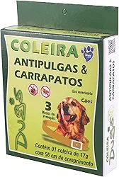 COLEIRA ANTIPULGAS E CARRAPATOS DUGS PARA CÃES