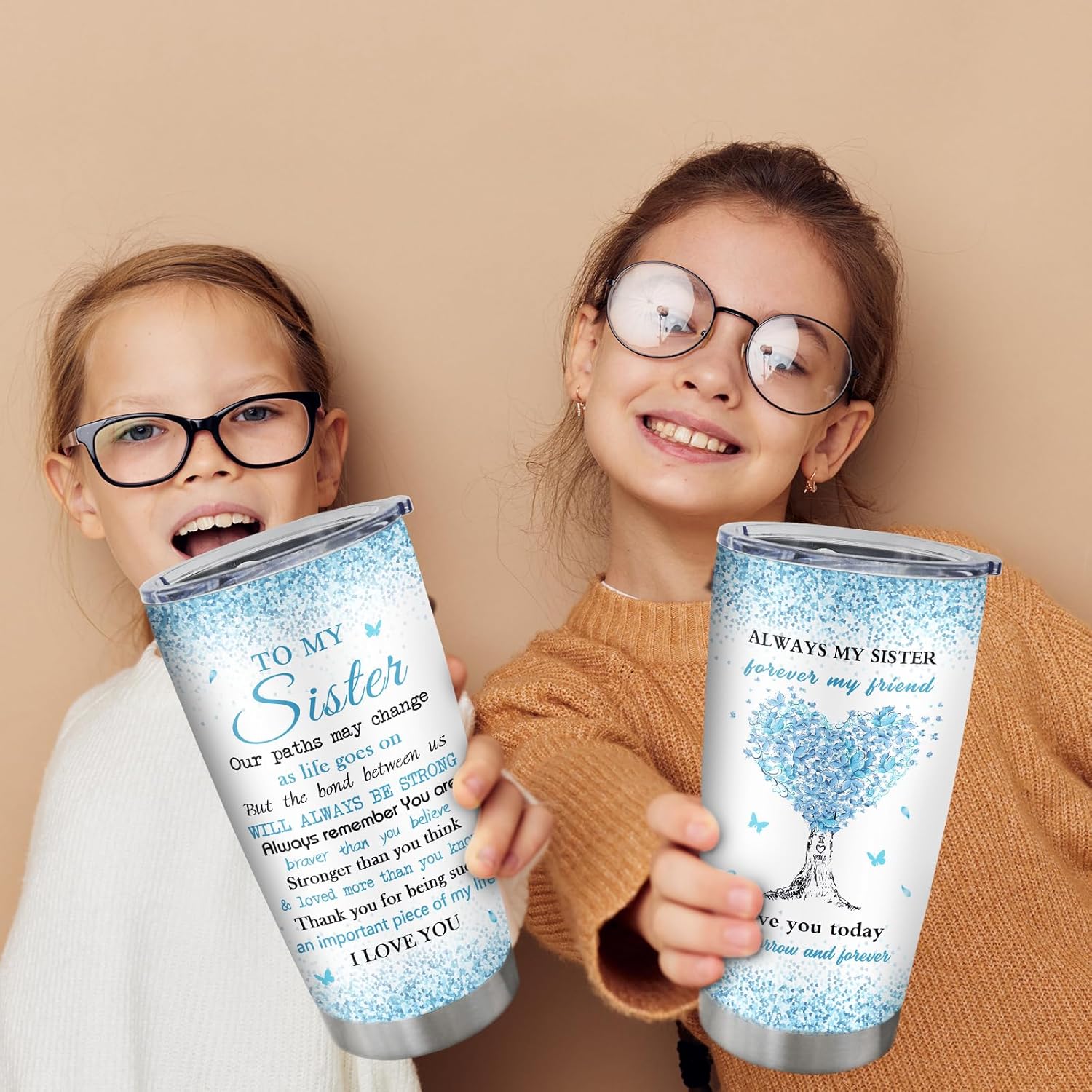 Sister Gifts, Sisters Gifts From Sister Tumbler 20oz, Mothers Day Christmas Birthday Gift For Sisters, Big Sis Gift, Presents For Sis - Image 4