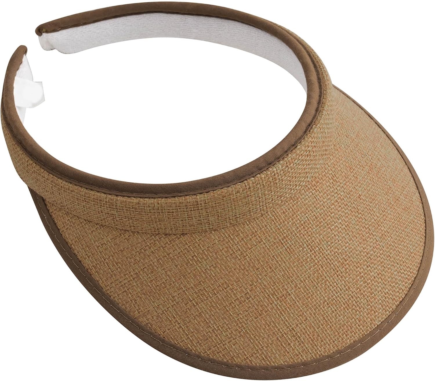 Sun Visor Hat for Women Men, Clip On Wide Brim Adjustable Outdoor Sports Cap, Golf Beach Running Tennis Travel