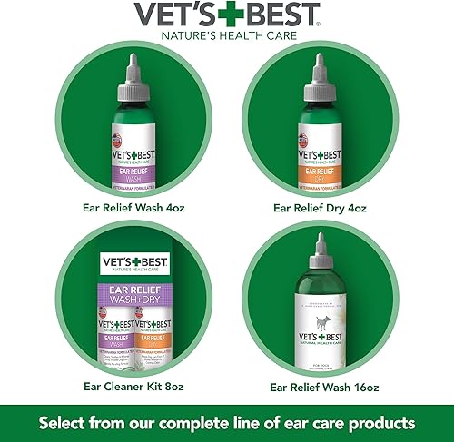 Vista 6 de Vet's Best Alivio de oídos secos para perros, 4 oz