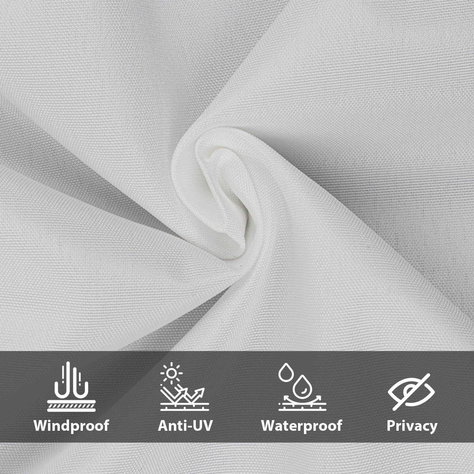 COOL AREA Frangivista Balcono Schermi Divisori e Protettivi per Balconi (PES) 90x500cm per Balcone da Giardino Esterno,White