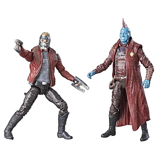 Marvel Legends Guardiani della Galassia 9,5 cm Star Lord & Yondu Action Figure Confezione da 2