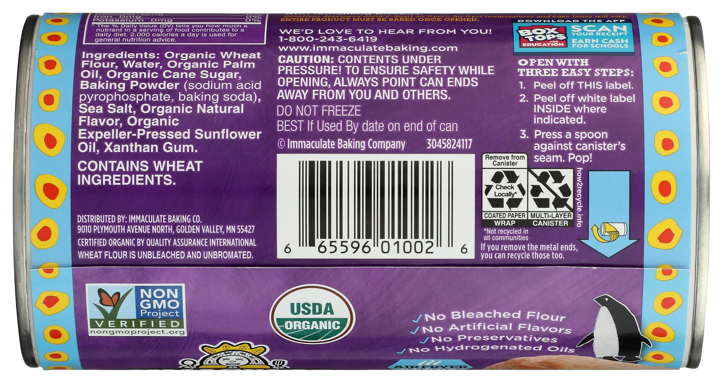 Immaculate Baking Organic Biscuits Ready to Bake Flaky Biscuits 8 Count 16 oz — view 8