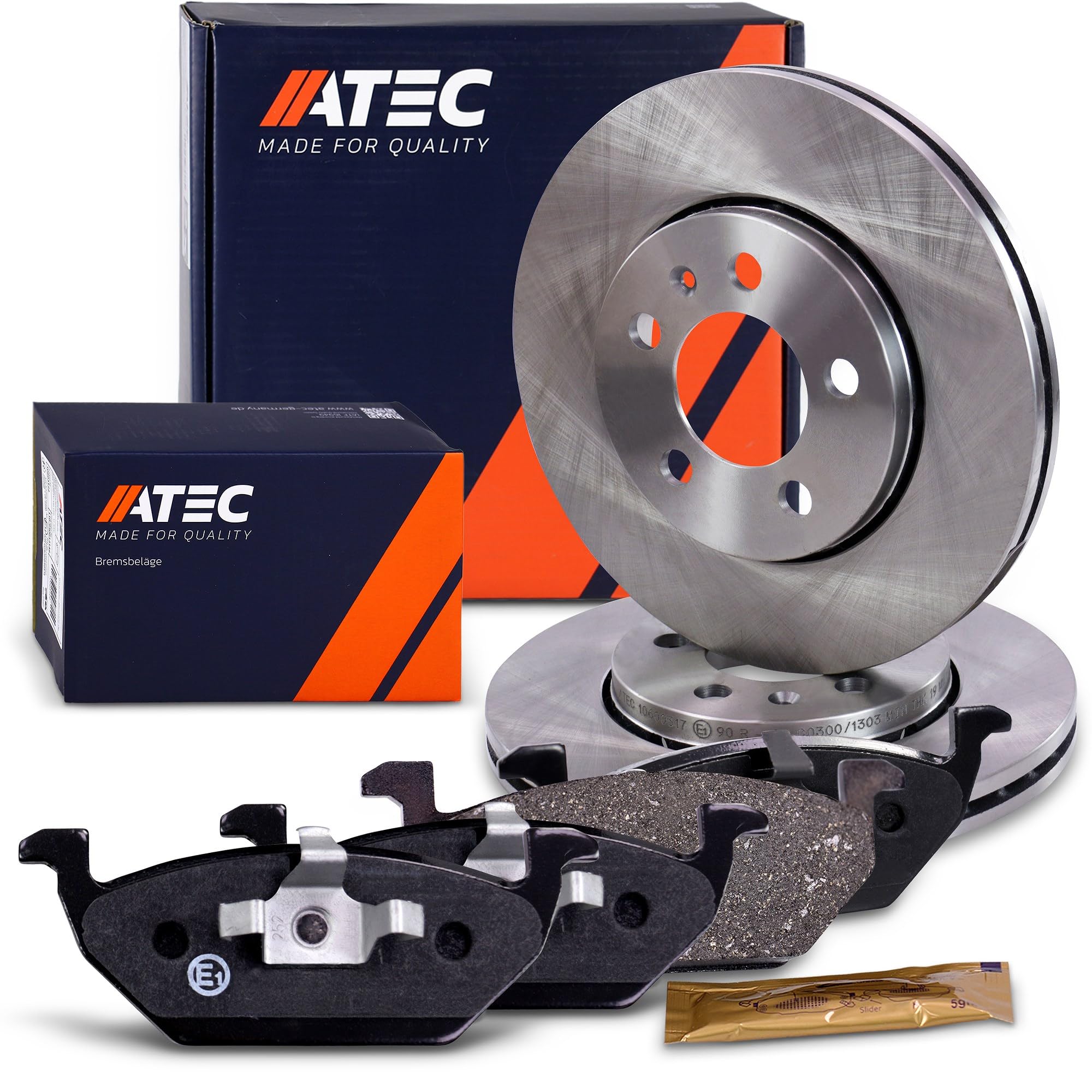 ATEC Germany Set di freni asse anteriore incl. dischi freno Ø 256 mm