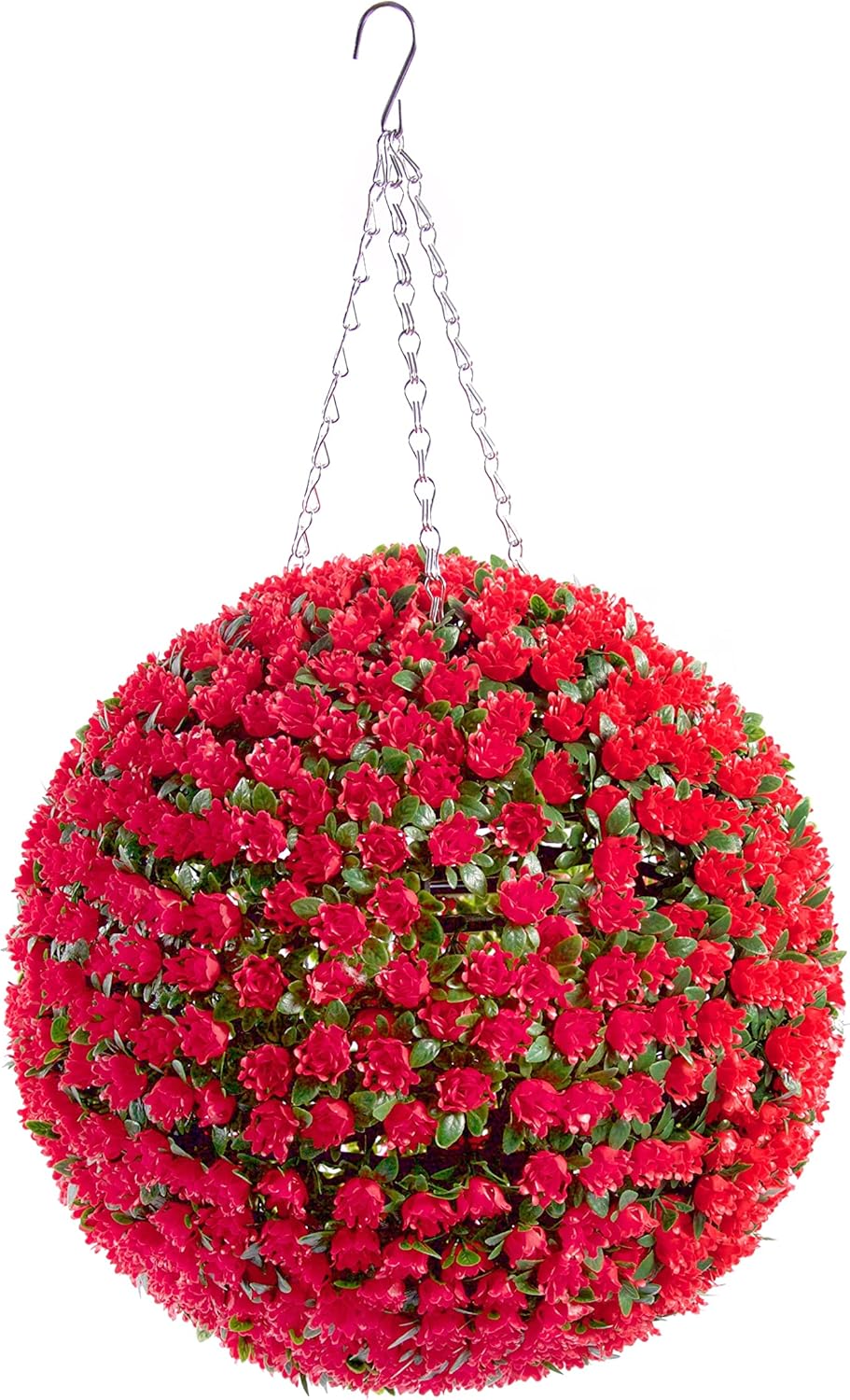 Best Artificial 38cm Red Rose Flower Ball Amazon.co.uk Home & Kitchen