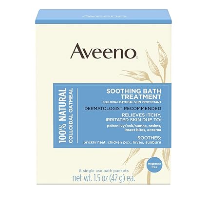 Aveeno Aveeno Traitement de Bain Apaisant à l'Avoine Colloïdale Pure, 8 sachets