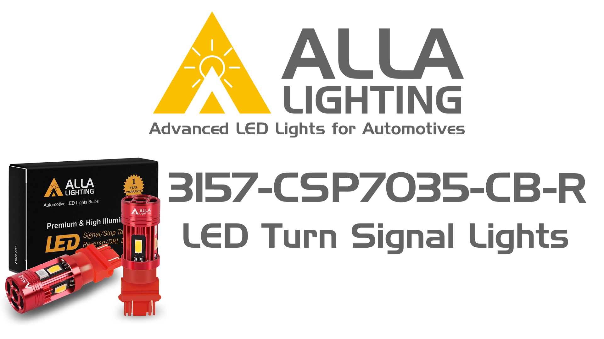 Amazon.com: Alla Lighting T25 3156 3157 LED Bulbs Red Turn Signal