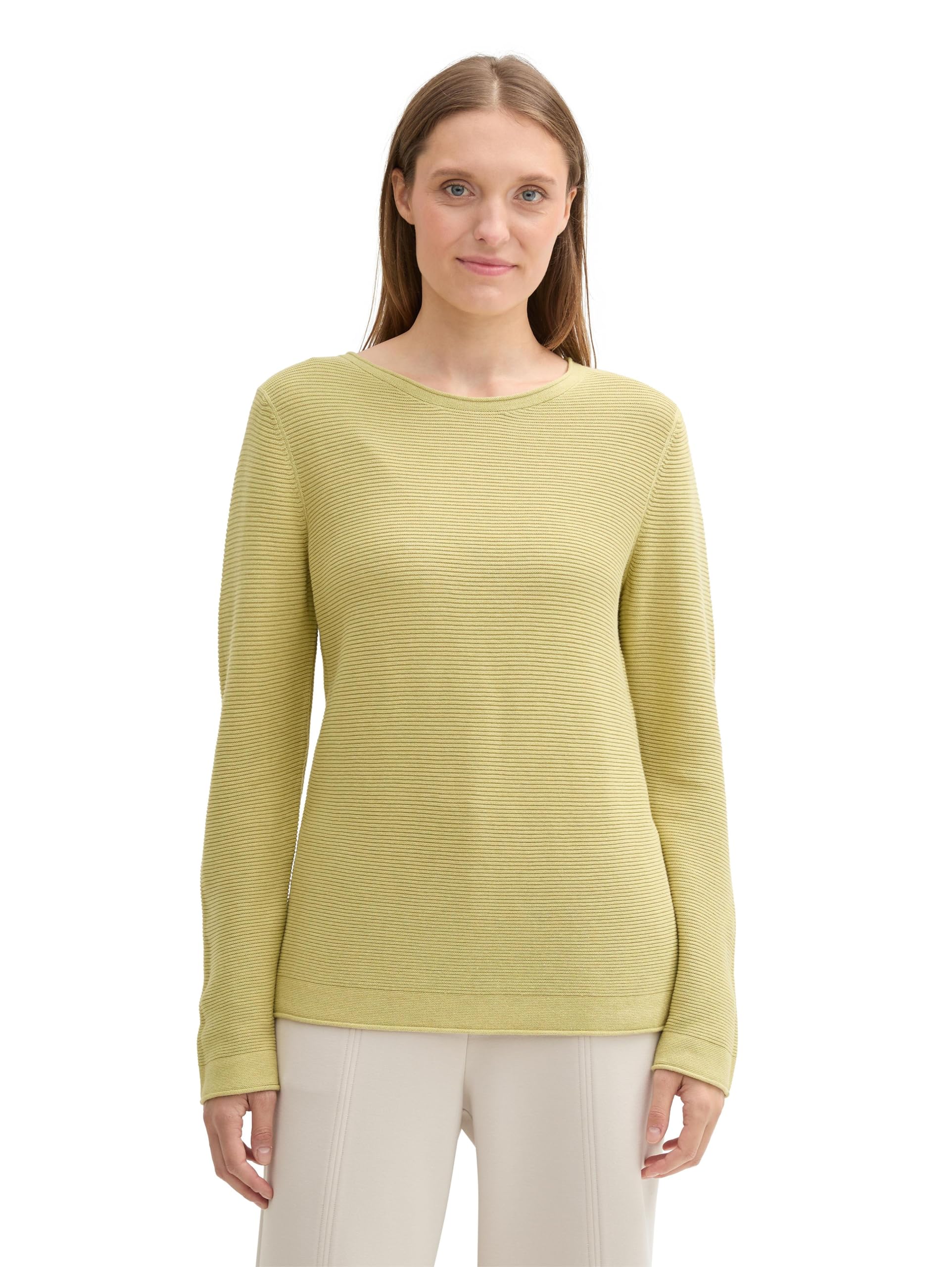 TOM TAILOR Women's Jumper, 35886 - Green Spark Melange, L