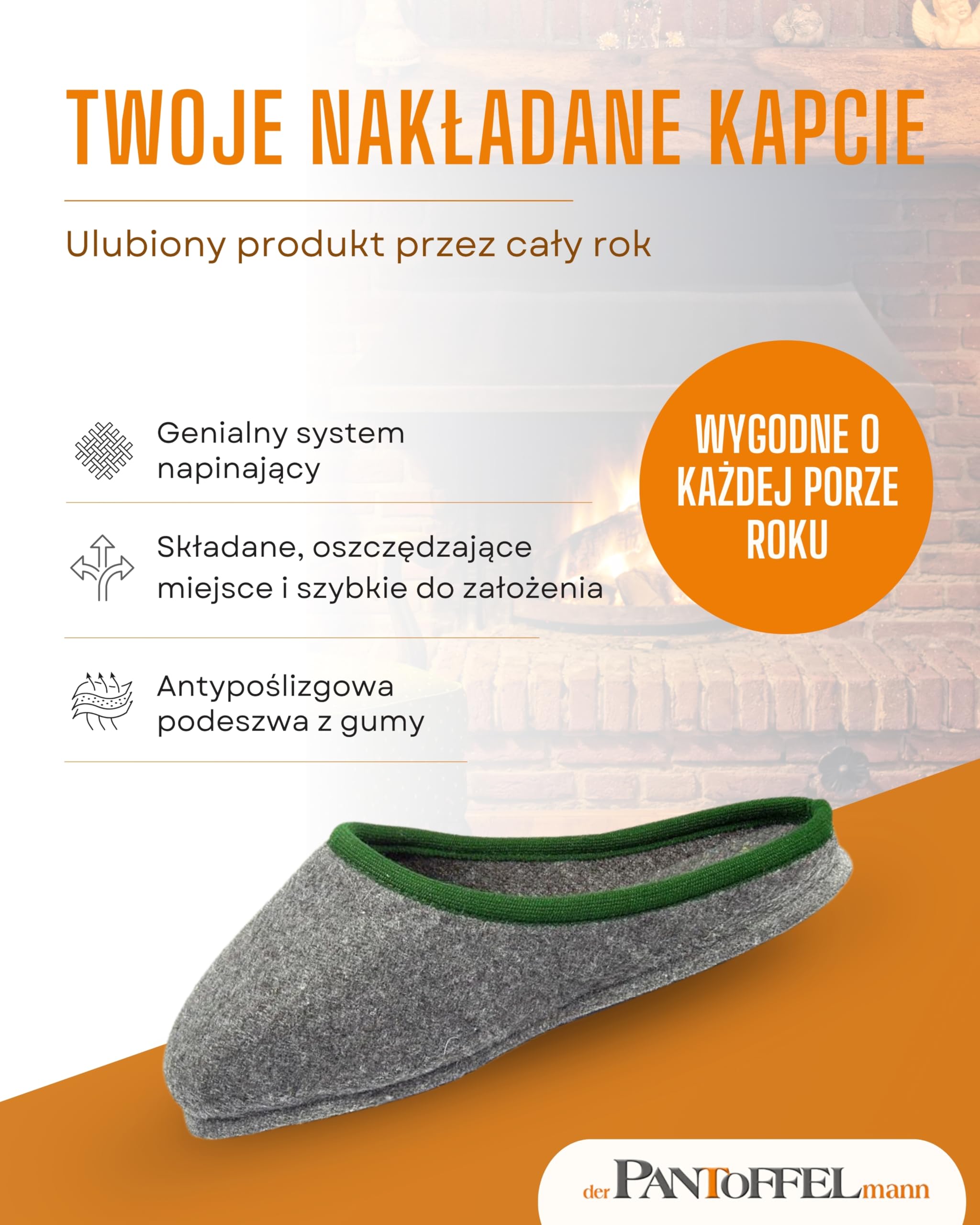 Pantoffelmann kapcie muzealne na buty robocze I Do rozmiaru 46 I Filcowe ochraniacze na obuwie robocze I Chronią podłogi przed brudem & zarysowaniami I Kapcie dla gości
