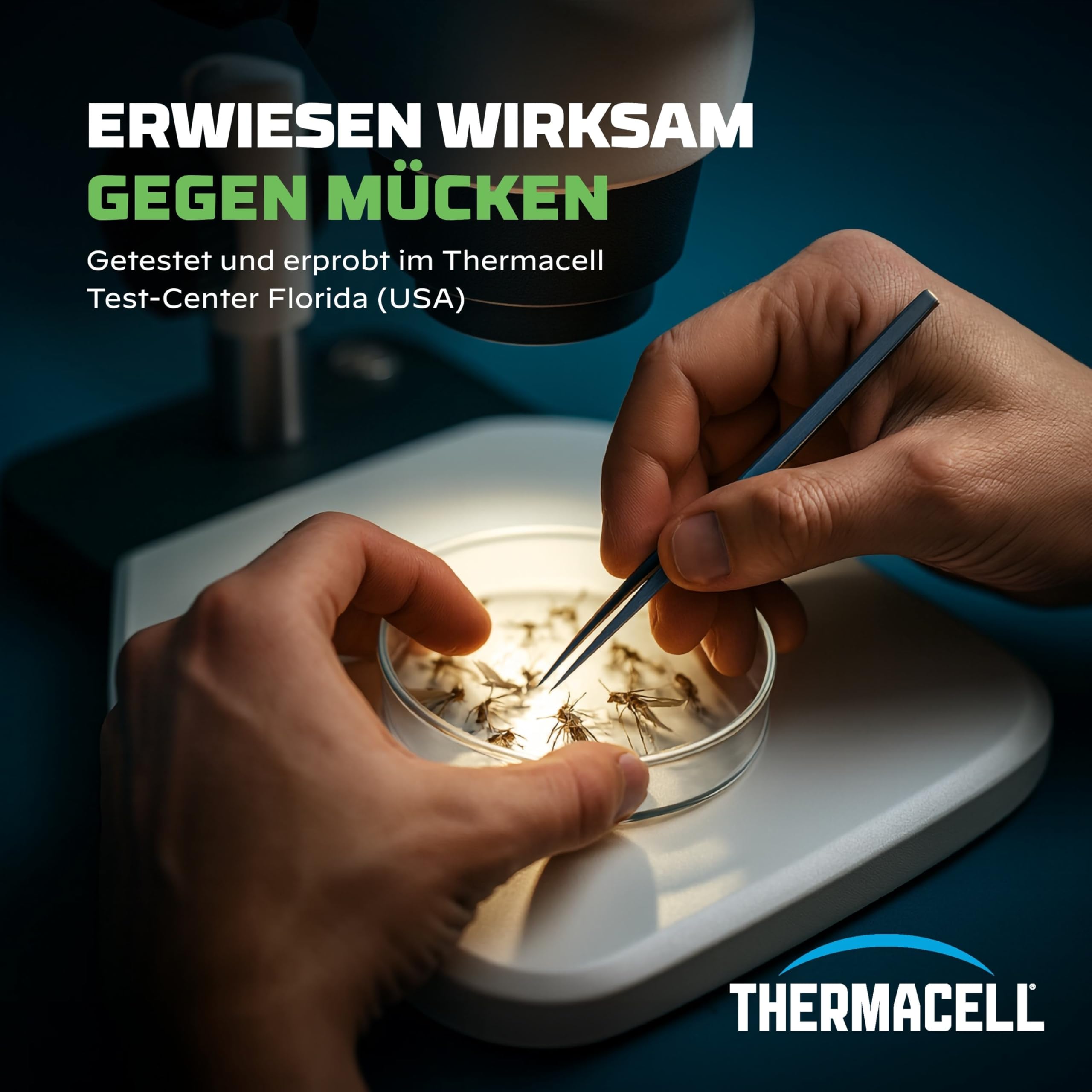 Thermacell Mückenabwehr Protect Basisgerät ohne Wirkstoffplättchen, innovatives Mückenschutz Standgerät in modernem Design, für Garten, Terrasse und Camping, Graphit