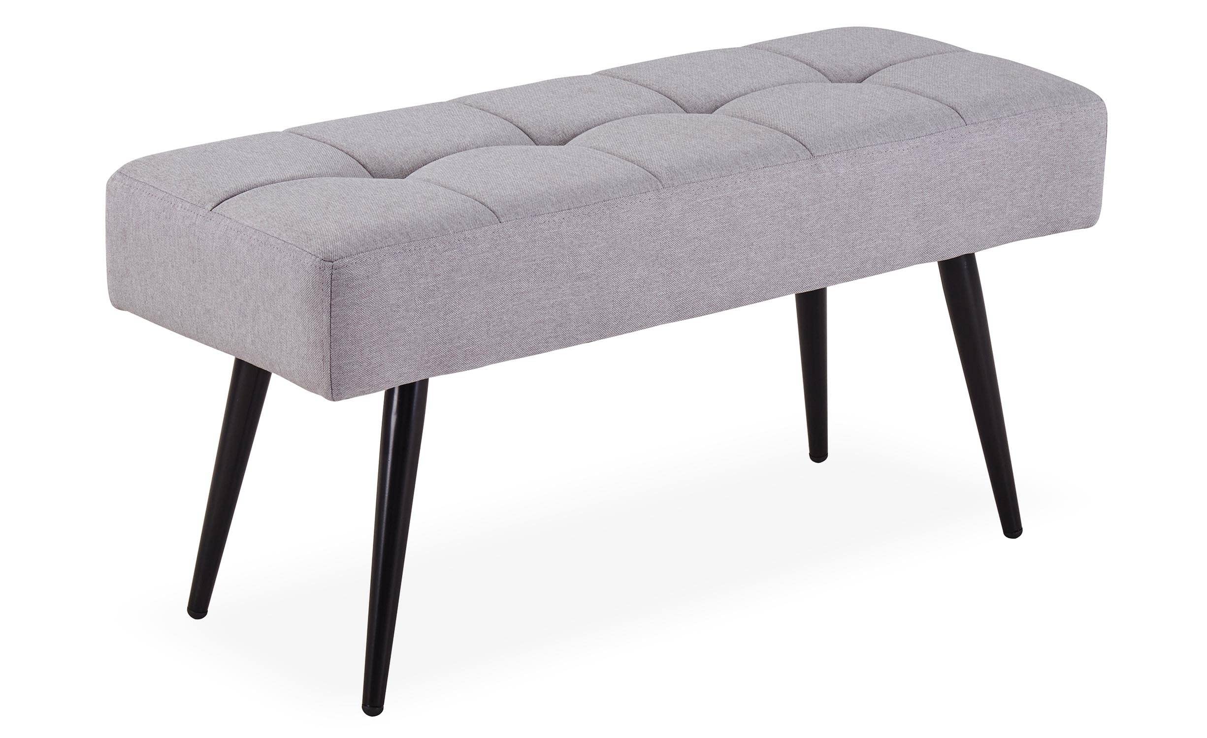 Menzzo Banquette Vanina Tissu Gris Clair