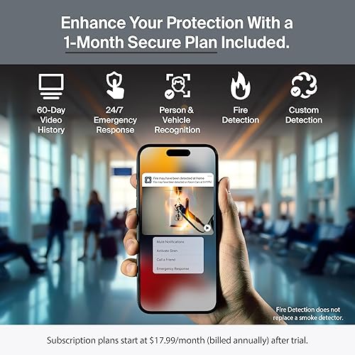 Miniatura 4 de Arlo Ultra (3 generación - versión 2025) Cámara de seguridad 4K + SmartHub, alimentación de batería, respuesta de emergencia, resumen de eventos