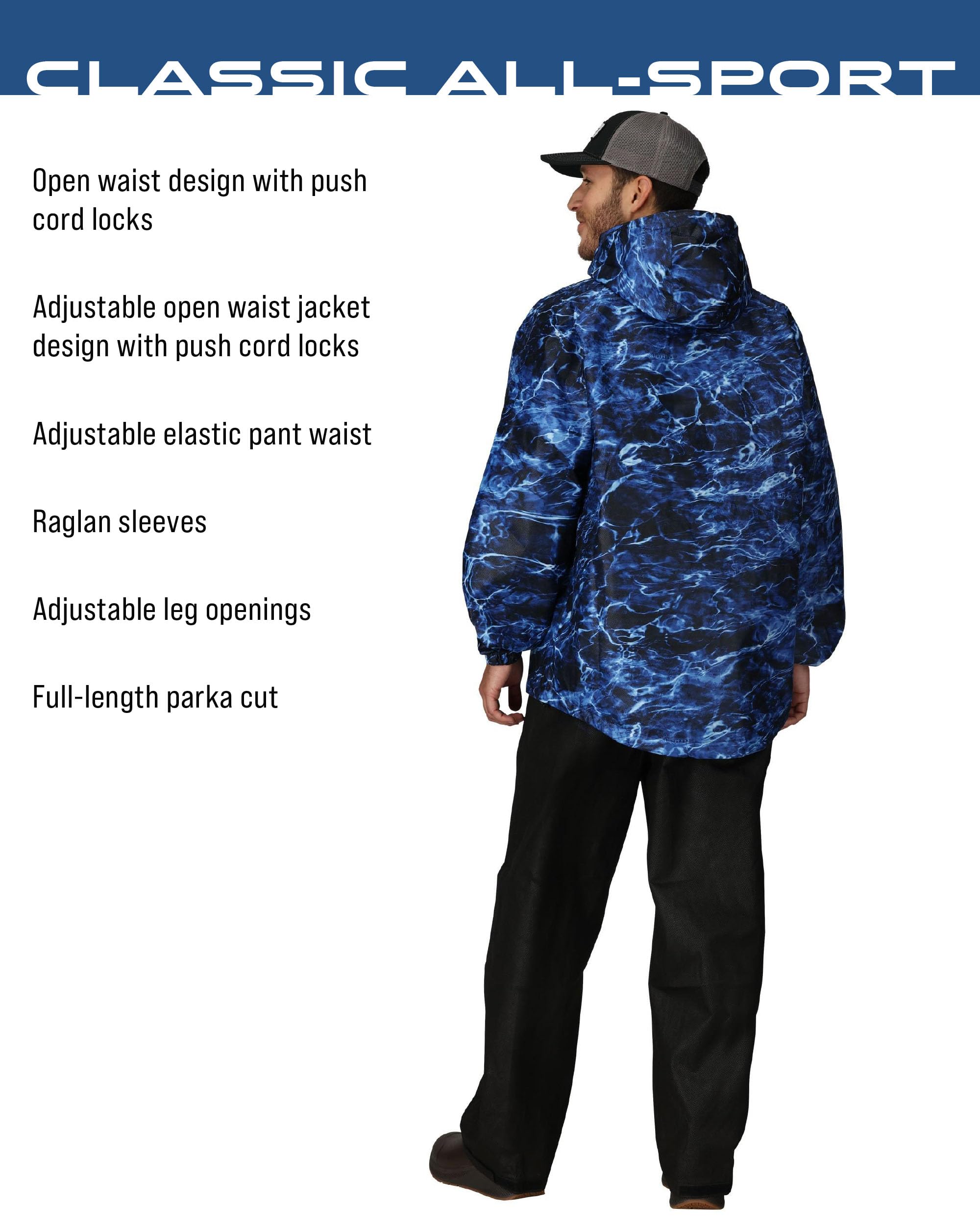 frogg toggs Chubasquero clásico para hombre, impermeable, transpirable