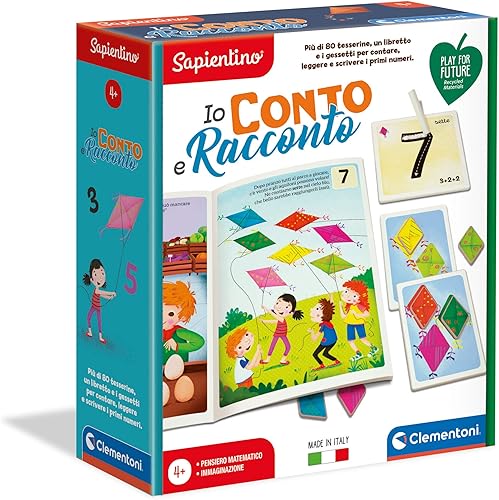 Clementoni - I Account and Tale Educational Game Sapientino, Multicoloured, 4+ Years