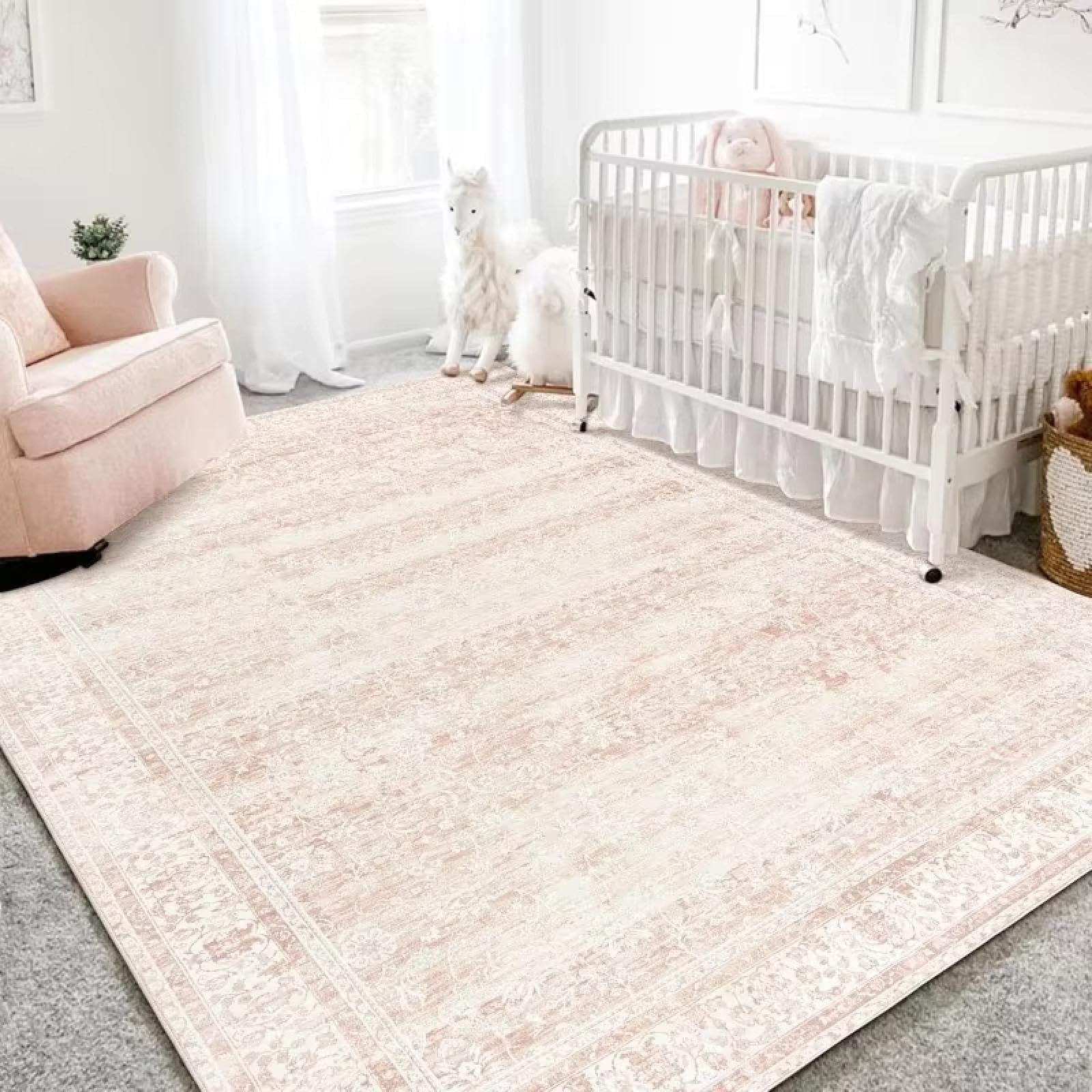 Alfombra de guardería para niña, ideal para decorar un dormitorio infantil o sala de estar