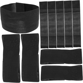 10pcs Pvolve Arm Band Funeral Mourning Arm Bands Armbands Funeral Grieving Keepsakes Guest Decorations Mourning Memorial for Black