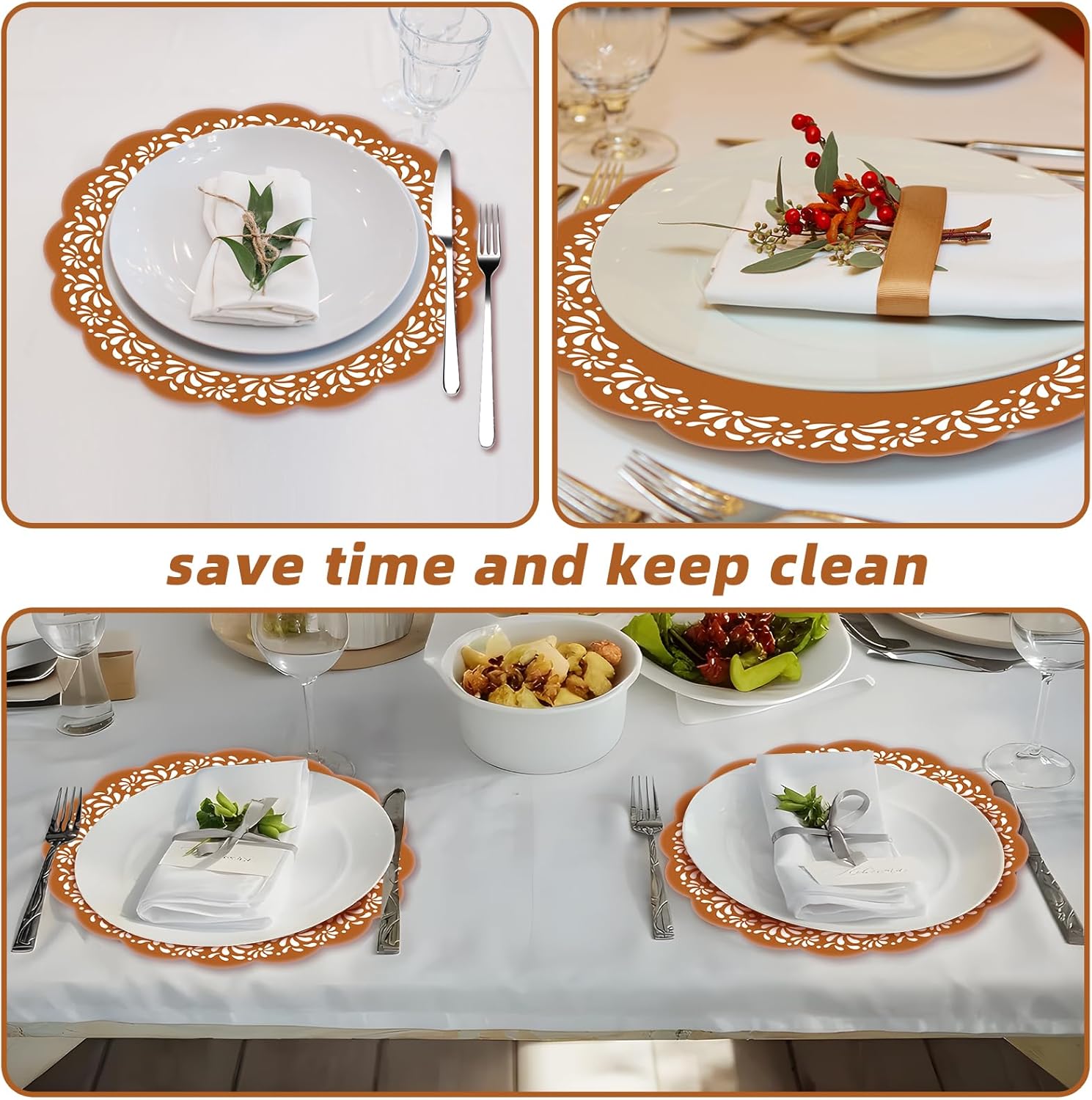 200pcs Cielito Lindo Paper Place Mats Disposable Mexican Table Mats Baby Shower Disposable Placemats Round Paper Doilies Birthday Party Decoration for Mexican Party Supplies Wedding Tableware