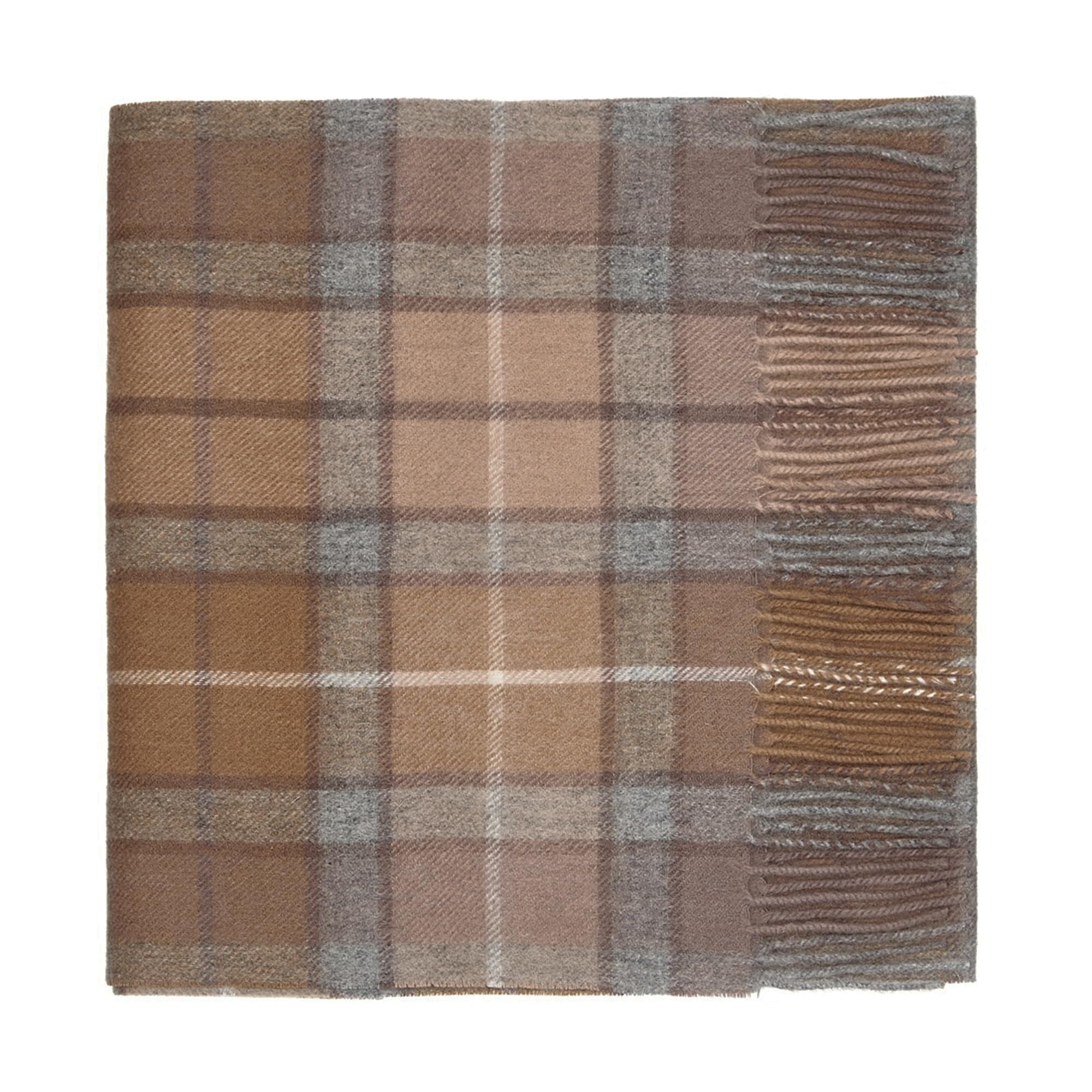 100% Lambswool Tartan Plaid Scarf