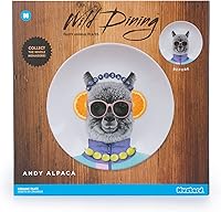 Vista 3 de Mustard Wild Dining Andy Alpaca - Plato llano de cerámica, M12006G