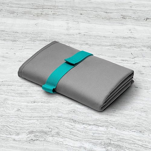 Miniatura 8 de Toolik - Cambiador de pañales para bebé, extra grande (27.5 x 19.7 pulgadas), tapete impermeable para paseos de cochecito o bolsa de pañales, se