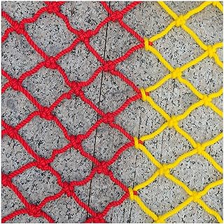 Protection Rope Net Safety Net Climbing Net Colored Polyester Fence Protective Partition Children's Staircase Safety Net Rope Net Easy To Use Strong Functionality 6mm*12cm Playgr(Size:1*5m（3*16ft）)