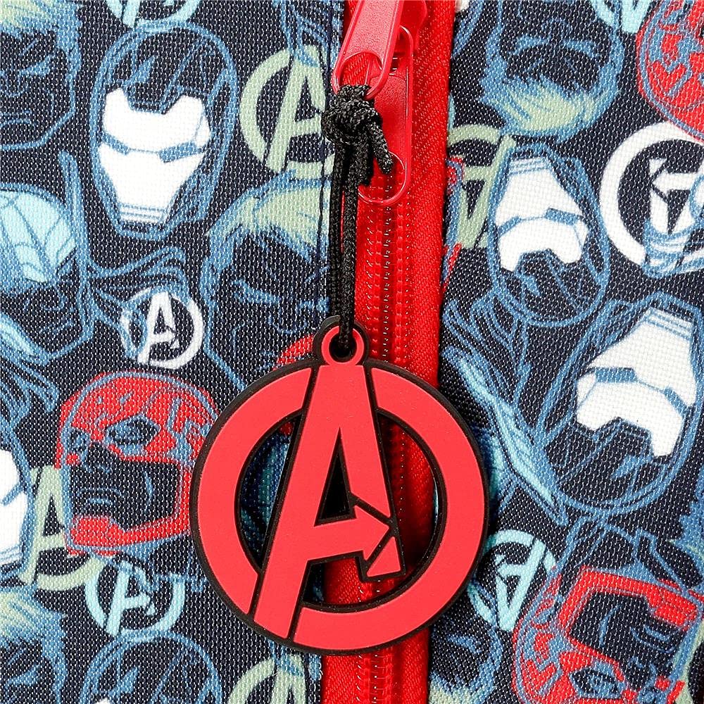 Marvel Avengers Team, Bagagli Borsa Messenger Bambini E Ragazzi, Blu (Blue), 31x42x17.5 cms