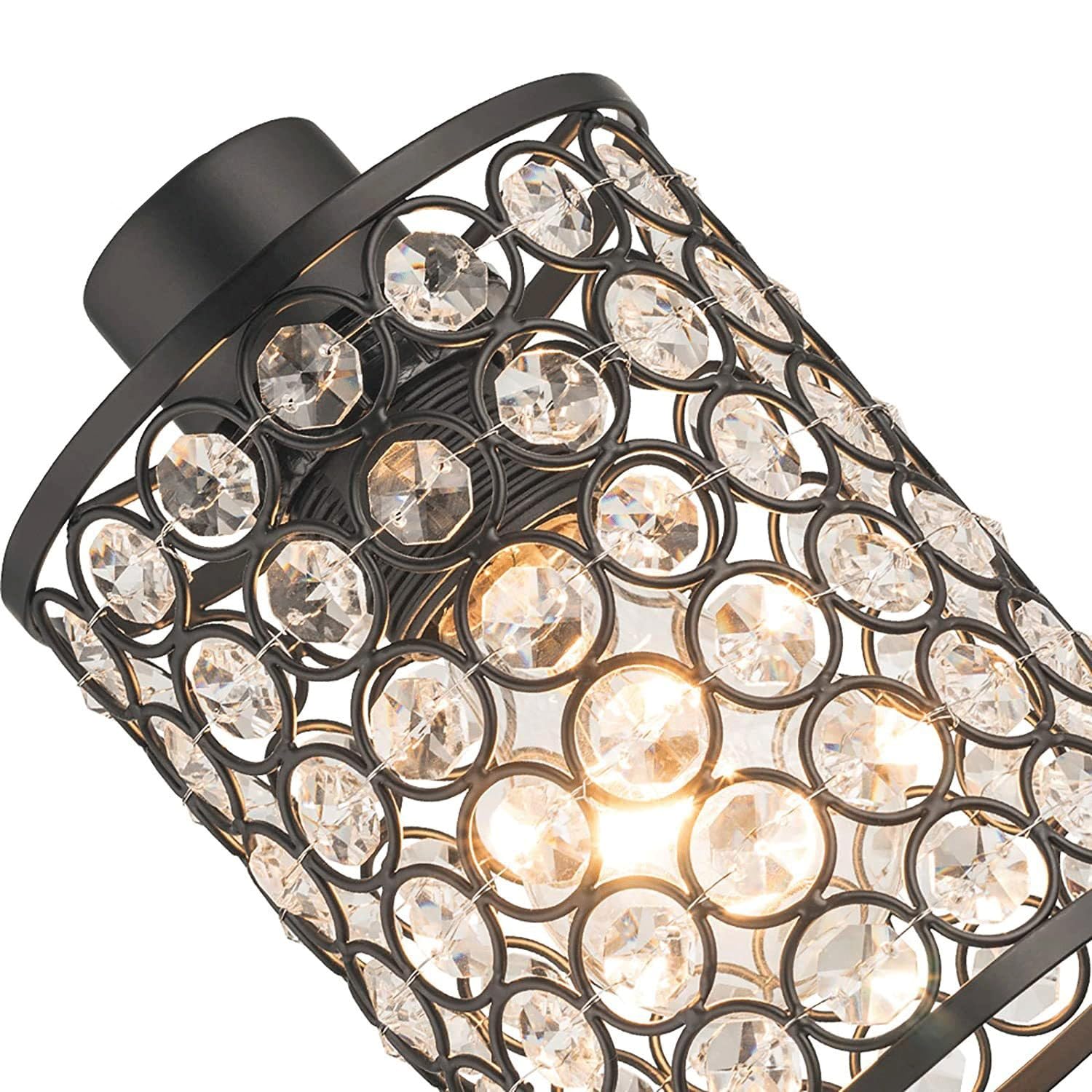Lampada da Parete Ricaricabile in Cristallo, Set di 2 Applique a Batteria, luci Senza Fili con Telecomando, Applique Decorative Senza Fili per Bagno, Camera da Letto, Soggiorno 15