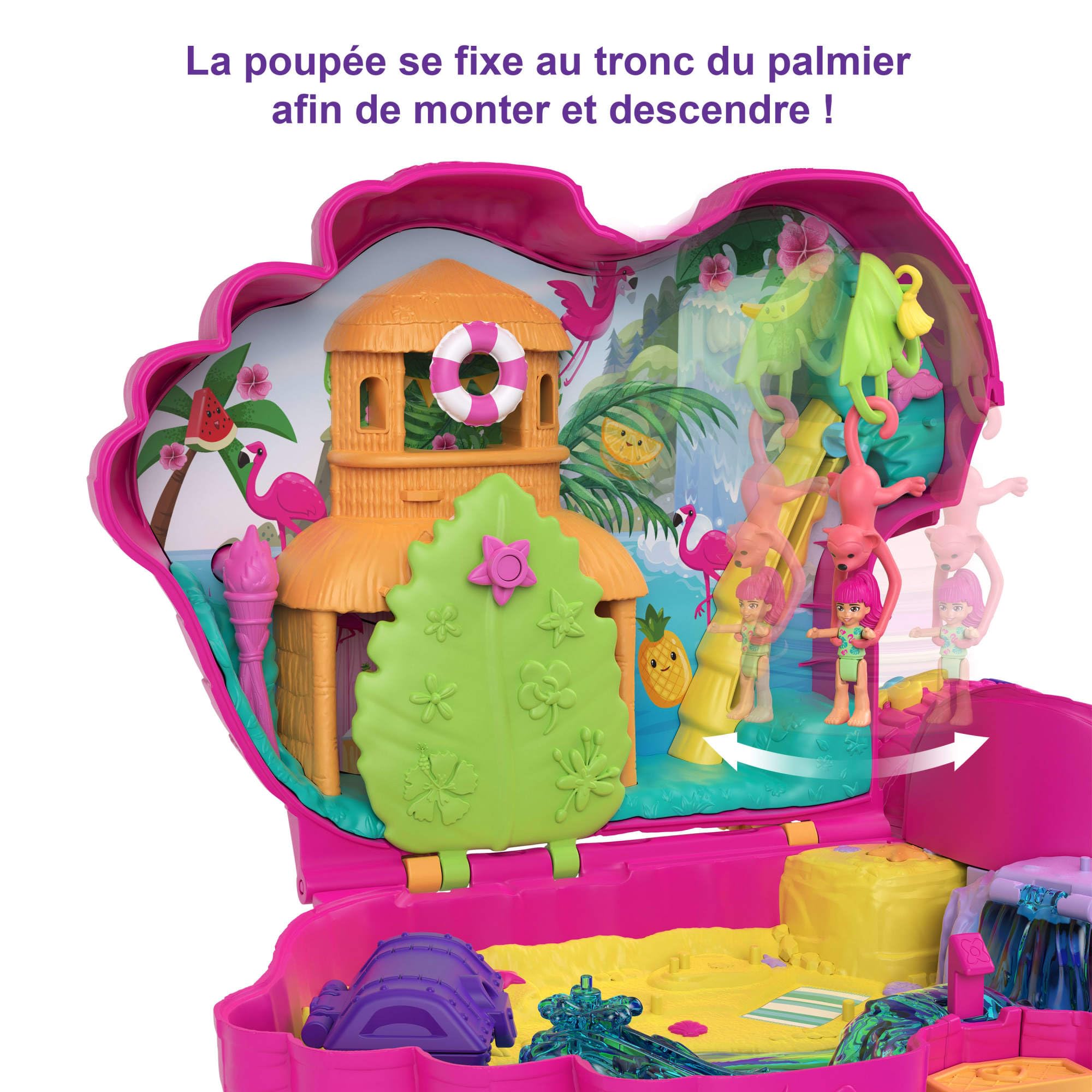 Polly Pockt - Flamant ros surpriss - Mini-poupé - Dès 4 ans au