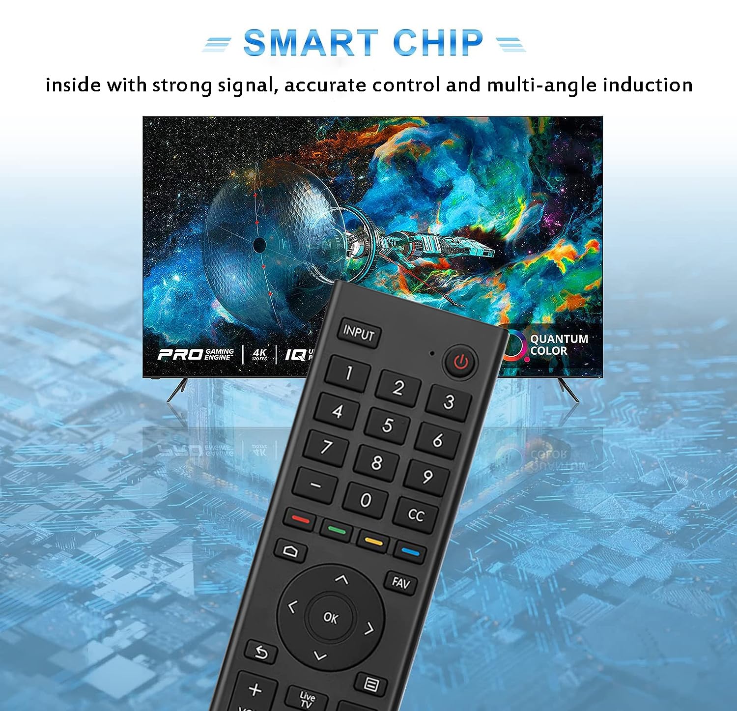 ERF3J80H Télécommande universelle de remplacement pour Hisense Smart TV 43A6G 50A6G 50U6G 50U68G 55U6G 55A6G 55U68G 60A6G 65U6G 65U6G 70A6G 75A6G 75A6G 75U68G 75U68G G 75U6. 88G 75U6888G 75U68888G