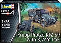 Vista 2 de Revell 03344 Krupp Protze KFZ 69 con 1.5 in Pak 1:76 Kit de modelo a escala 1:76