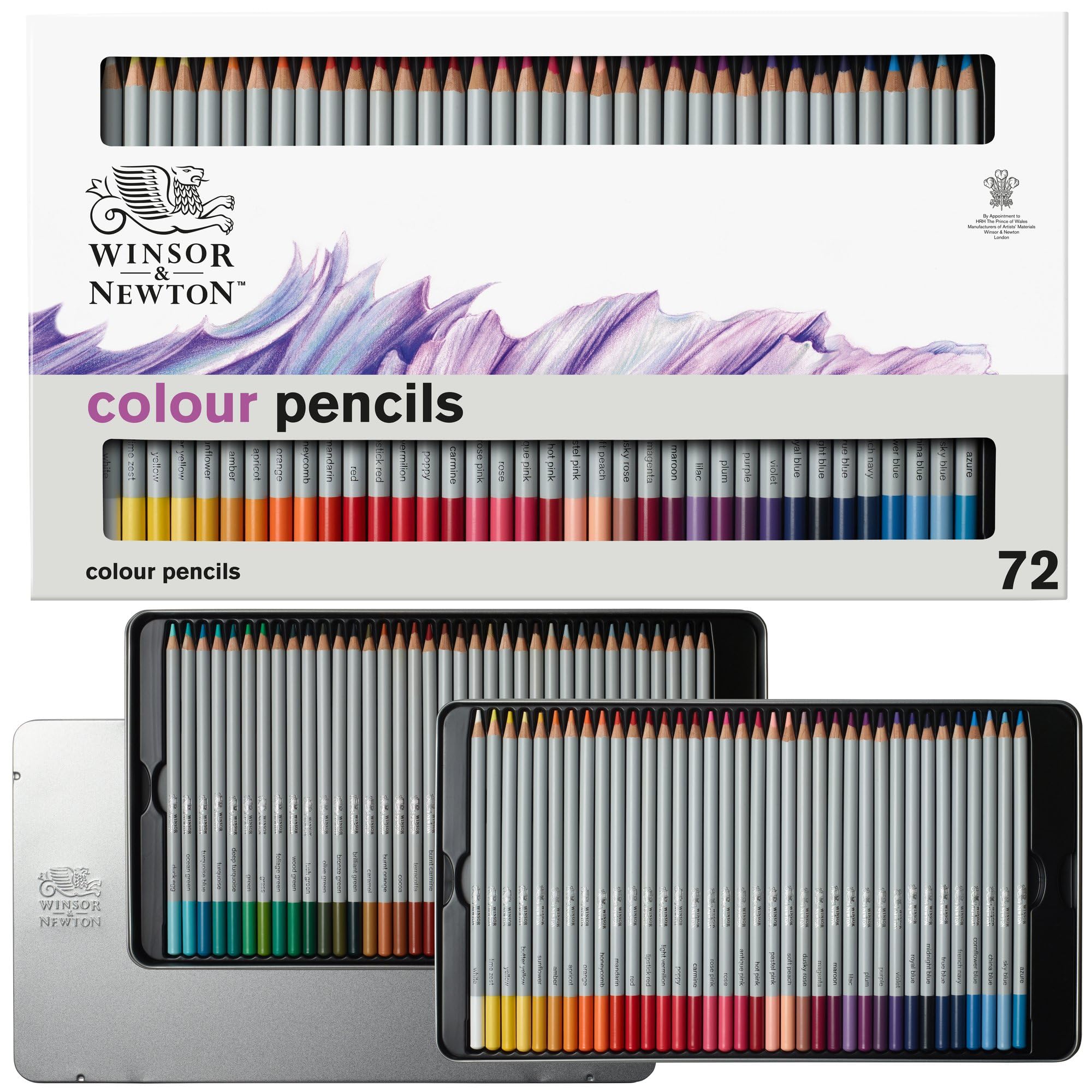 Winsor & NewtonStudio Collection Colour Pencil Set, 72 Piece