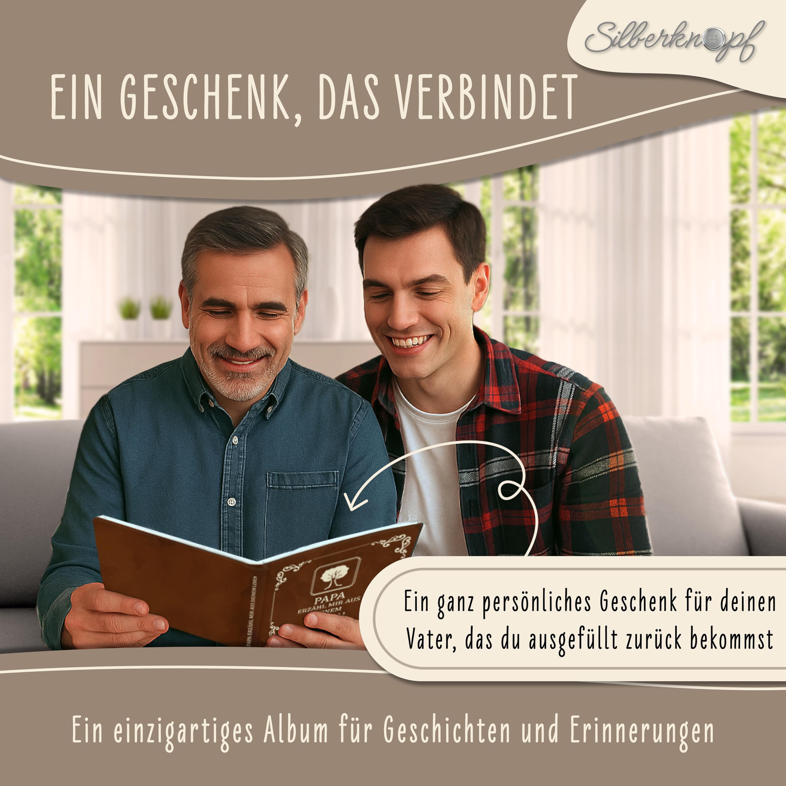 Papa erzähl mir von deinem Leben | Erinnerungsbuch zum Ausfüllen | Papa Geschenk Geburtstag | Familienbuch | Vatertagsgeschenk für Papa | Geschenk für Papa | Buch zum Vatertag