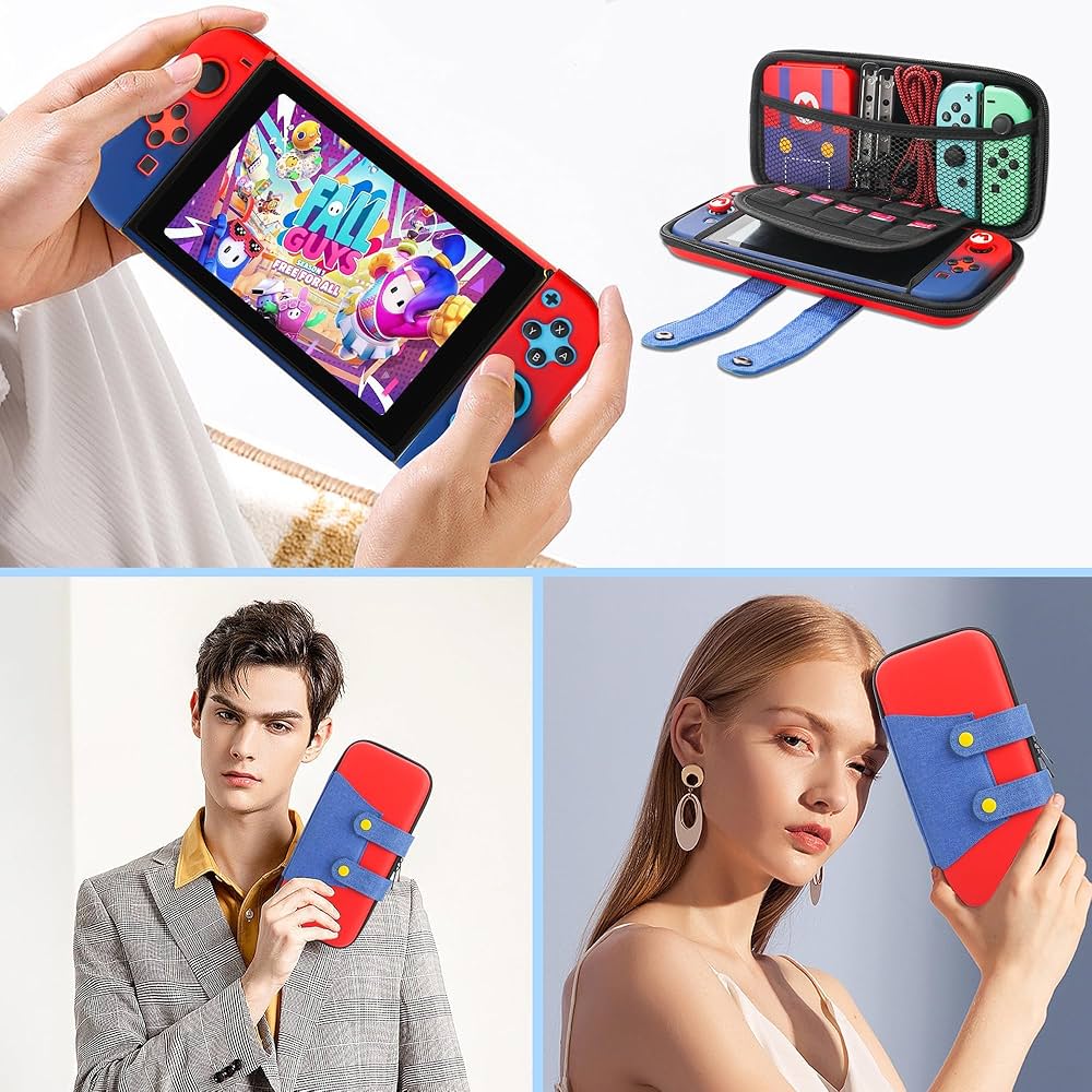 Switch 本体　携帯ケース付き Amazon.co.jp: Doaemunp SWITCHケース Switch/Switch 有機ELモデル専用