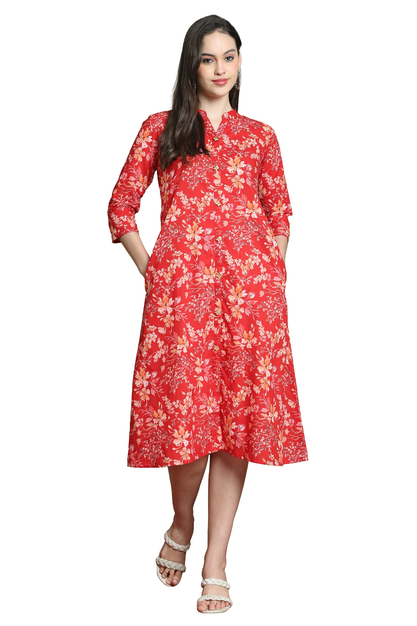 Rajnandini Women's Pure Cotton Jaipuri Printed Western Dress (JOPLJPR346-48-P)-picture-7