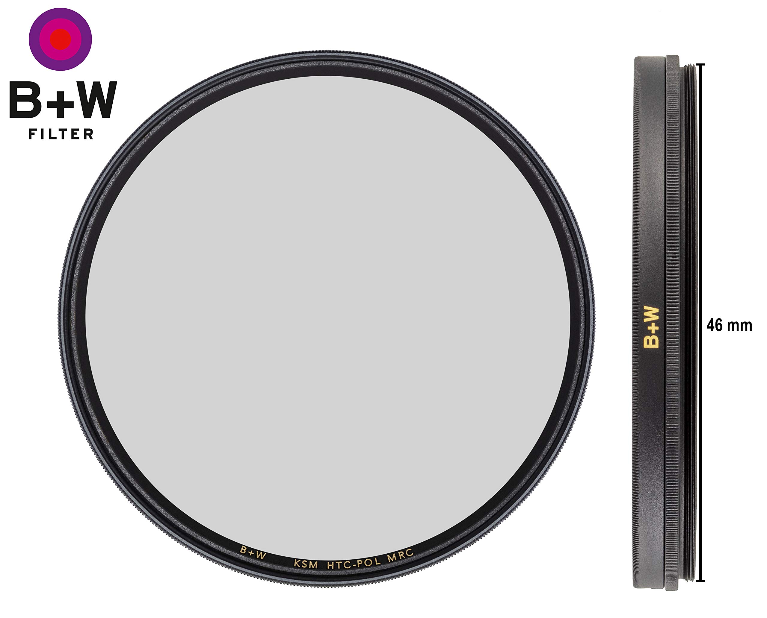 B+W Käsemann Circular Polarising Filter (46 mm, High Transmission, MRC, F-Pro, 16x Hardened, Professional) - Image 2