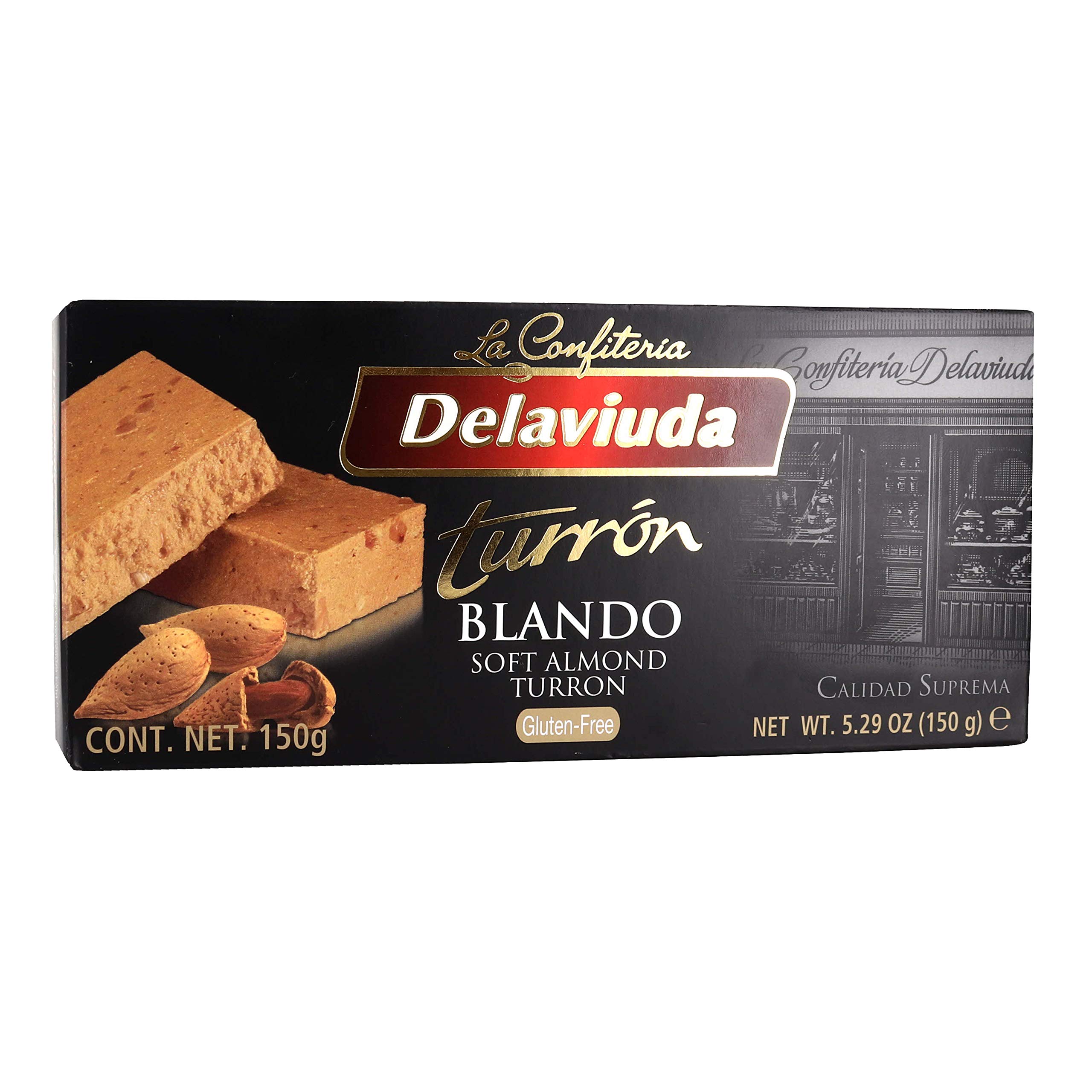 Delaviuda Turron Blando Lot de 6 tourrons aux amandes douces – Turron aux amandes douces – Turron Blando avec Almendras Calidad Suprema W/Premium Penguin Pochette de rangement rapide